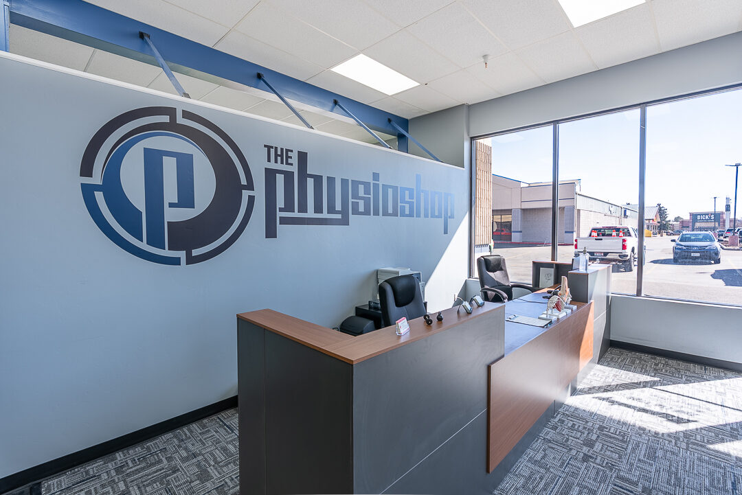 The Physio Shop storefront exterior signage